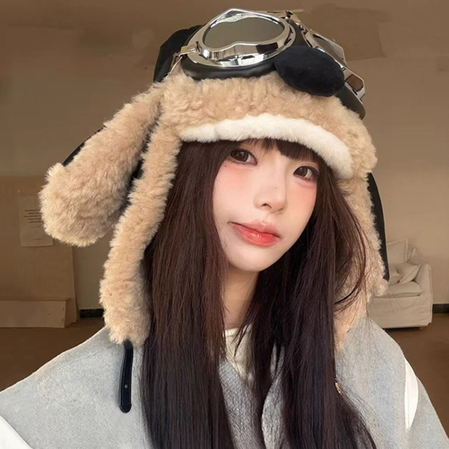 灵允套头帽出游休闲女冬厂家直销