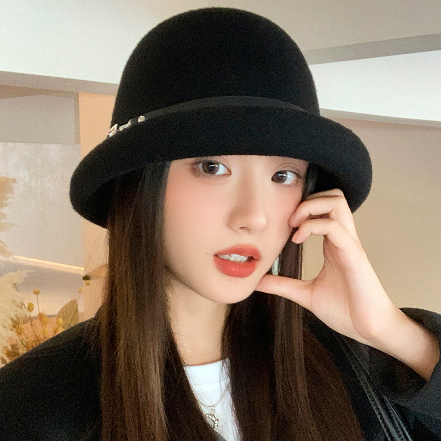 灵允礼帽出游优雅女秋季厂家直销