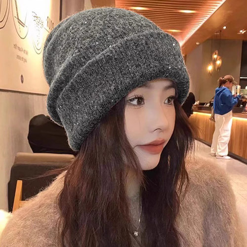 灵允针织帽逛街休闲女厂家直销