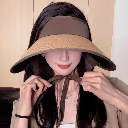 草编空顶防晒帽休闲女夏厂家直销