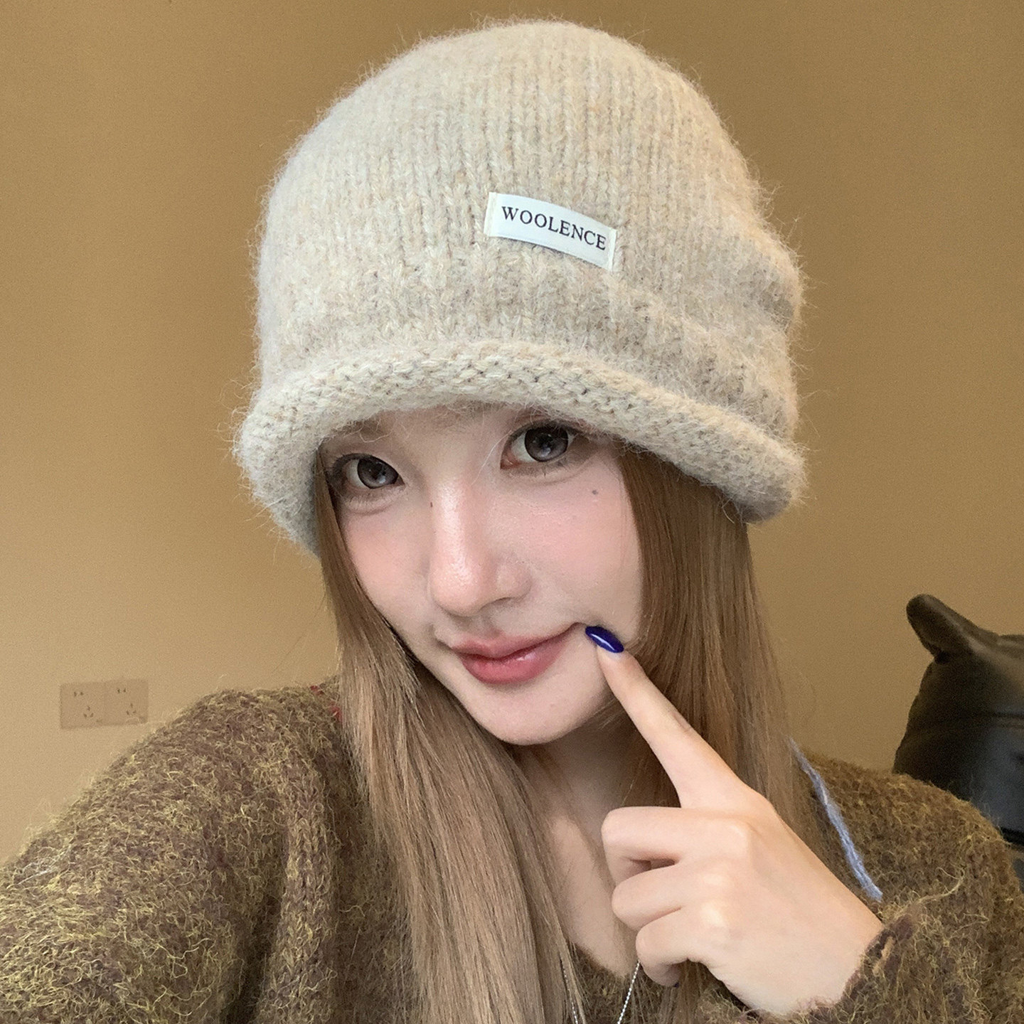 秋冬女款保暖护耳显脸小堆堆帽