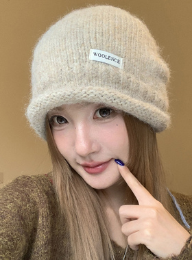 秋冬女款保暖护耳显脸小堆堆帽