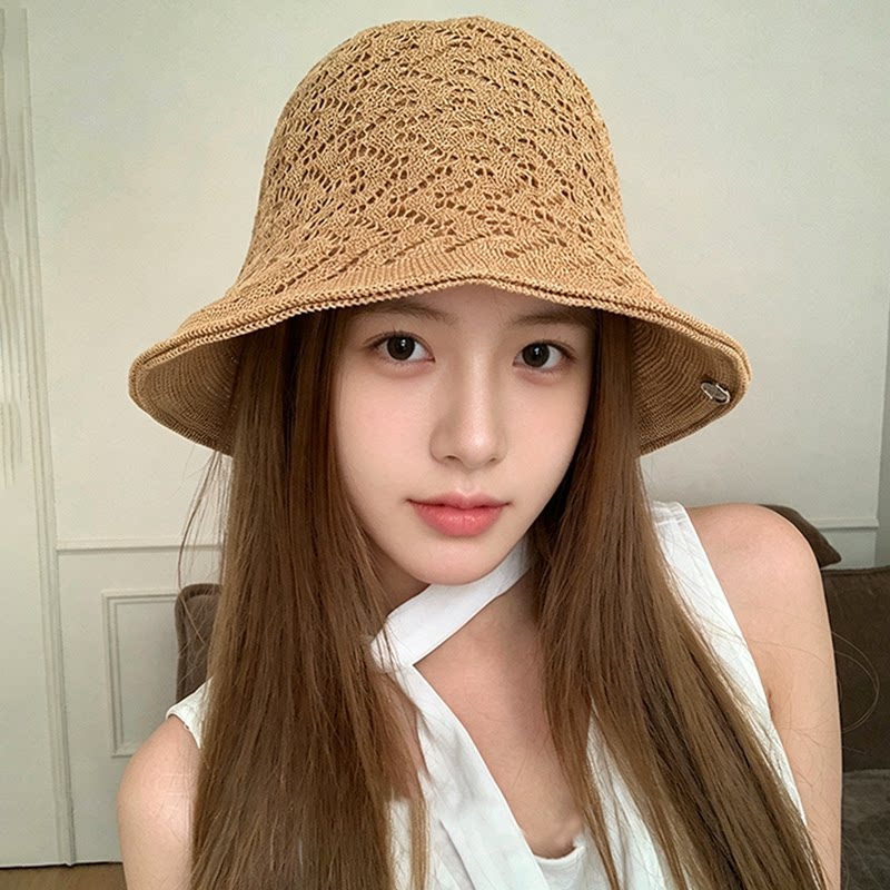 日系夏季女款防晒透气渔夫帽