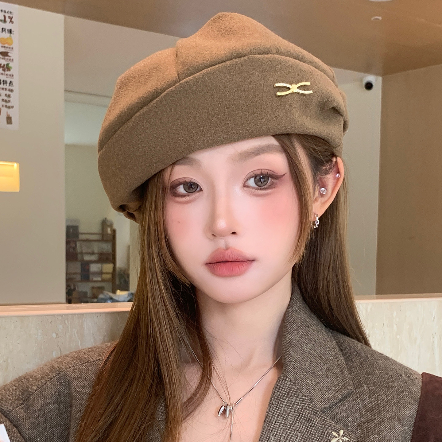灵允贝雷帽出游休闲女秋厂家直销