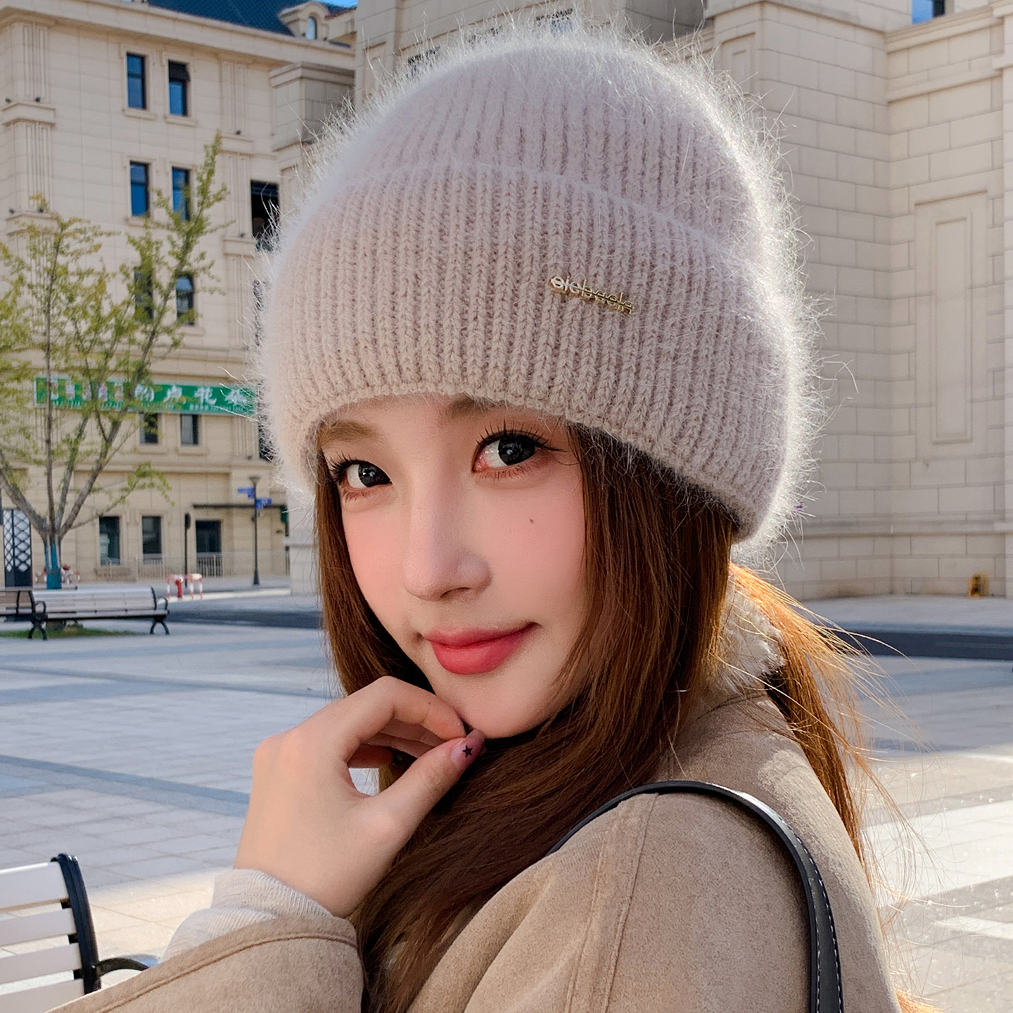 灵允针织帽出游休闲女冬厂家直销