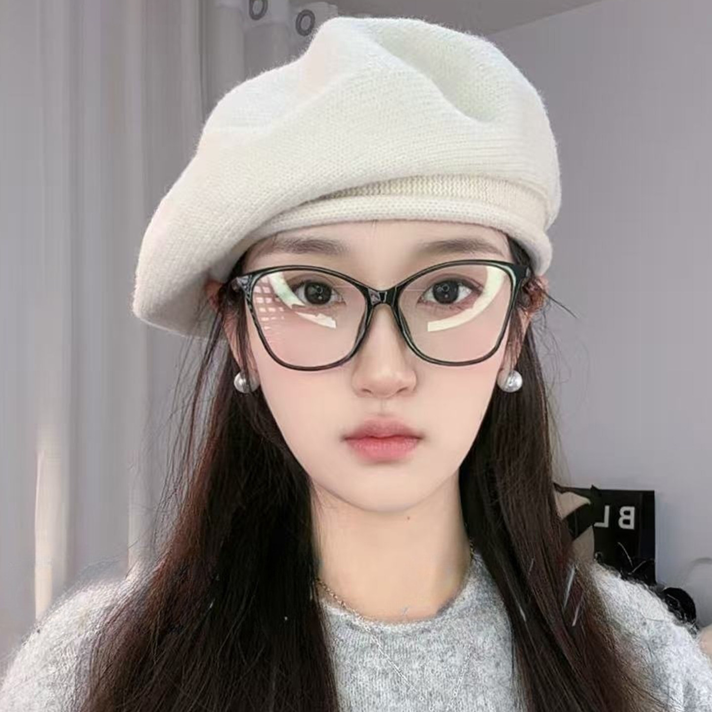 2025新款纯色百搭简约贝雷帽子女韩版气质卷边大头围显脸小画家帽,服饰配件/皮带/帽子/围巾,帽子,淘宝优惠券,粉丝福利购,淘宝优惠卷