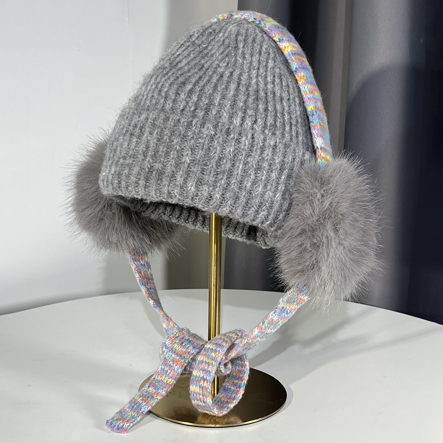 灵允针织帽出游休闲女冬厂家直销