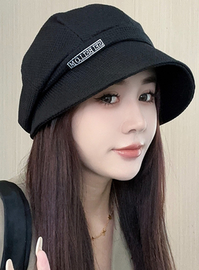 春夏百搭帽子女款2026新款渔夫帽堆堆帽褶皱洋气贝雷帽报童鸭舌帽