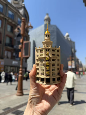 天津特色创意冰箱贴 劝业场 天津老建筑 旅游纪念品