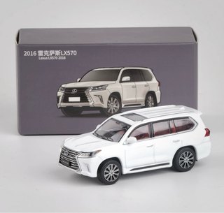 Jkm 1/64  合金汽车模型雷克萨斯 lexus lx570 可推动