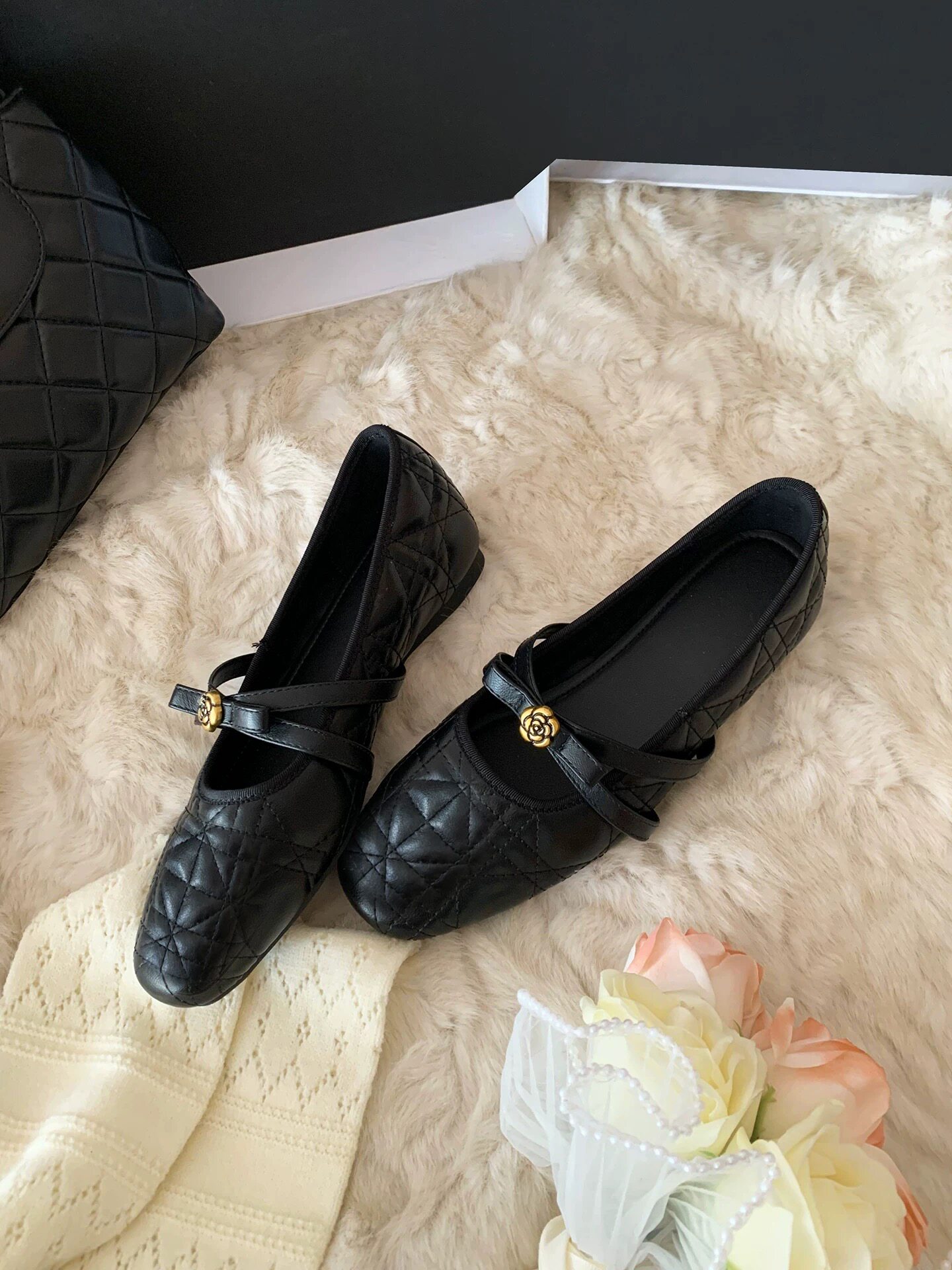 羊皮版内增高法式小香风黑色玛丽珍鞋女新款小皮鞋蝴蝶结浅口单鞋