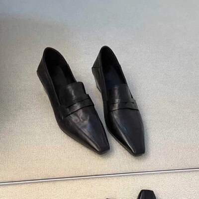 羊皮版~乐福鞋女通勤工作小皮鞋