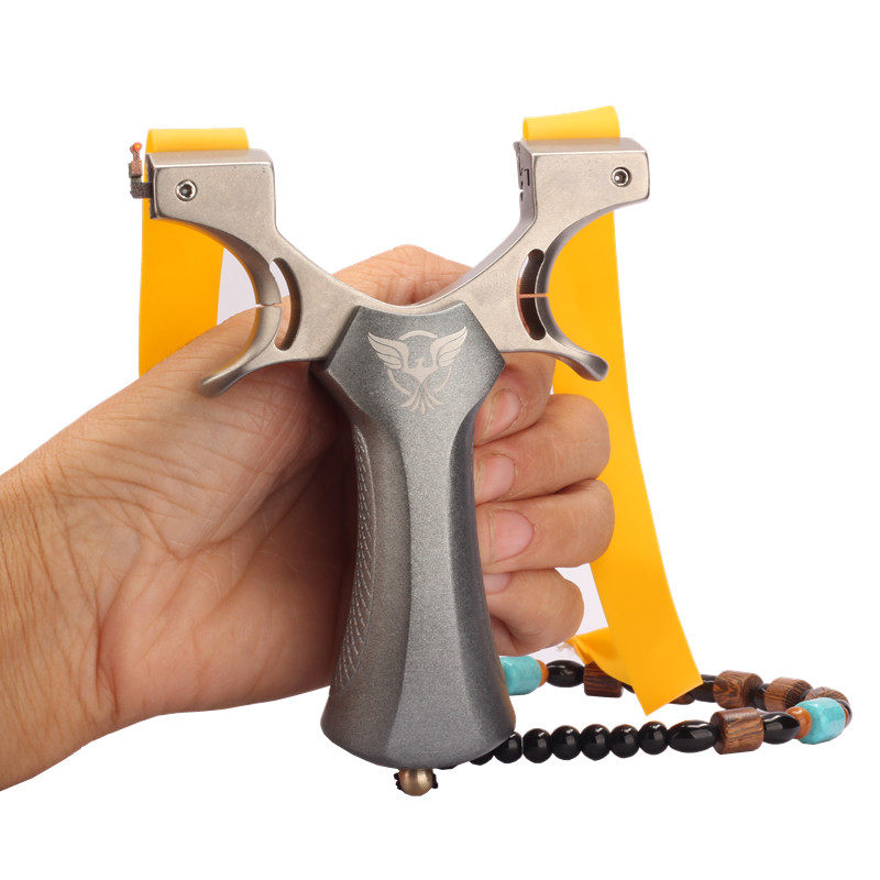 钛合金追龙龙齿弹弓 钛合金秒上皮筋 神鹰追龙大威力精准弹弓架