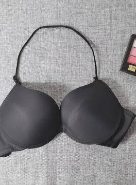 网红爆款挂脖美背内衣聚拢文胸细肩带性感薄款前扣式胸罩露背夏季