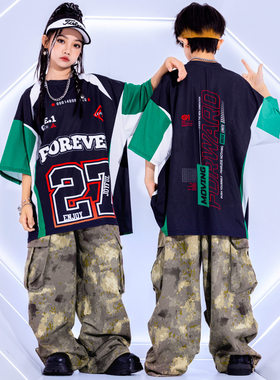 儿童街舞演出服工装hiphop套装