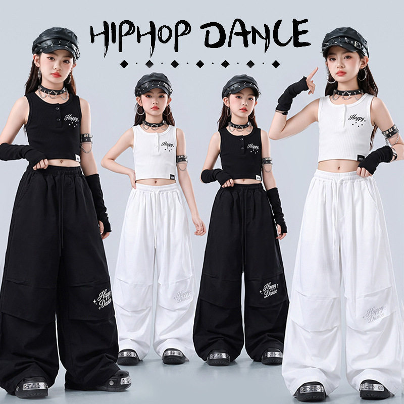 爵士舞服装女童潮酷女团跳舞儿童演出服时髦女孩走秀jazz炸街表演