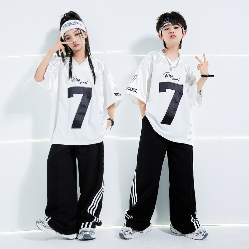 儿童街舞潮服酷炫popping演出服HIPHOP少儿套装架子鼓走秀模特服