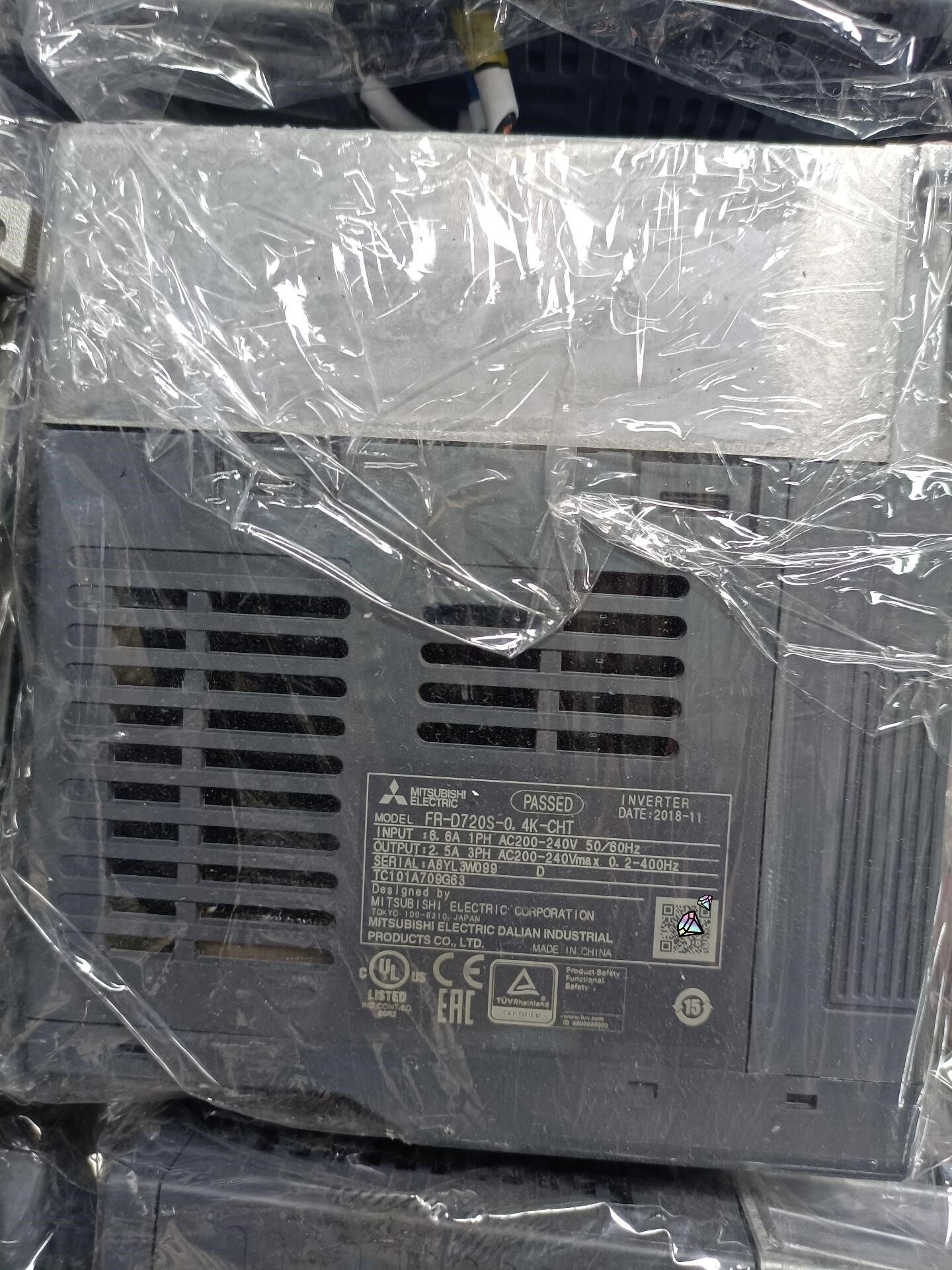 三菱变频器FR-D720S-0.4K-CHT，拆机多台，功能