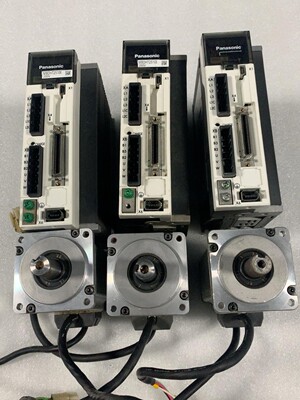 松下A5伺服电机400W拆机现货，MBDHT2510E驱动器