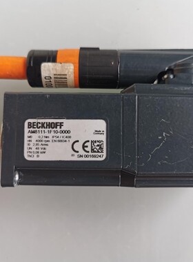 BECKHOFF/倍福80W伺服电机AM8111-1F10-