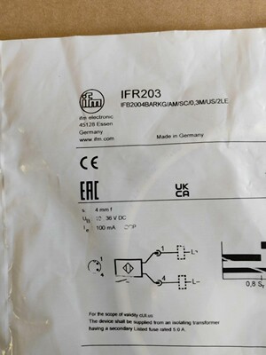 易福门IFR203现货速发