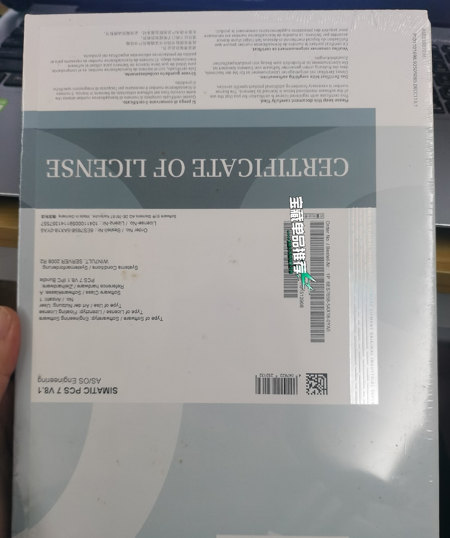 6ES7658-5AX18-0YA5实物图片原装 软件一个现