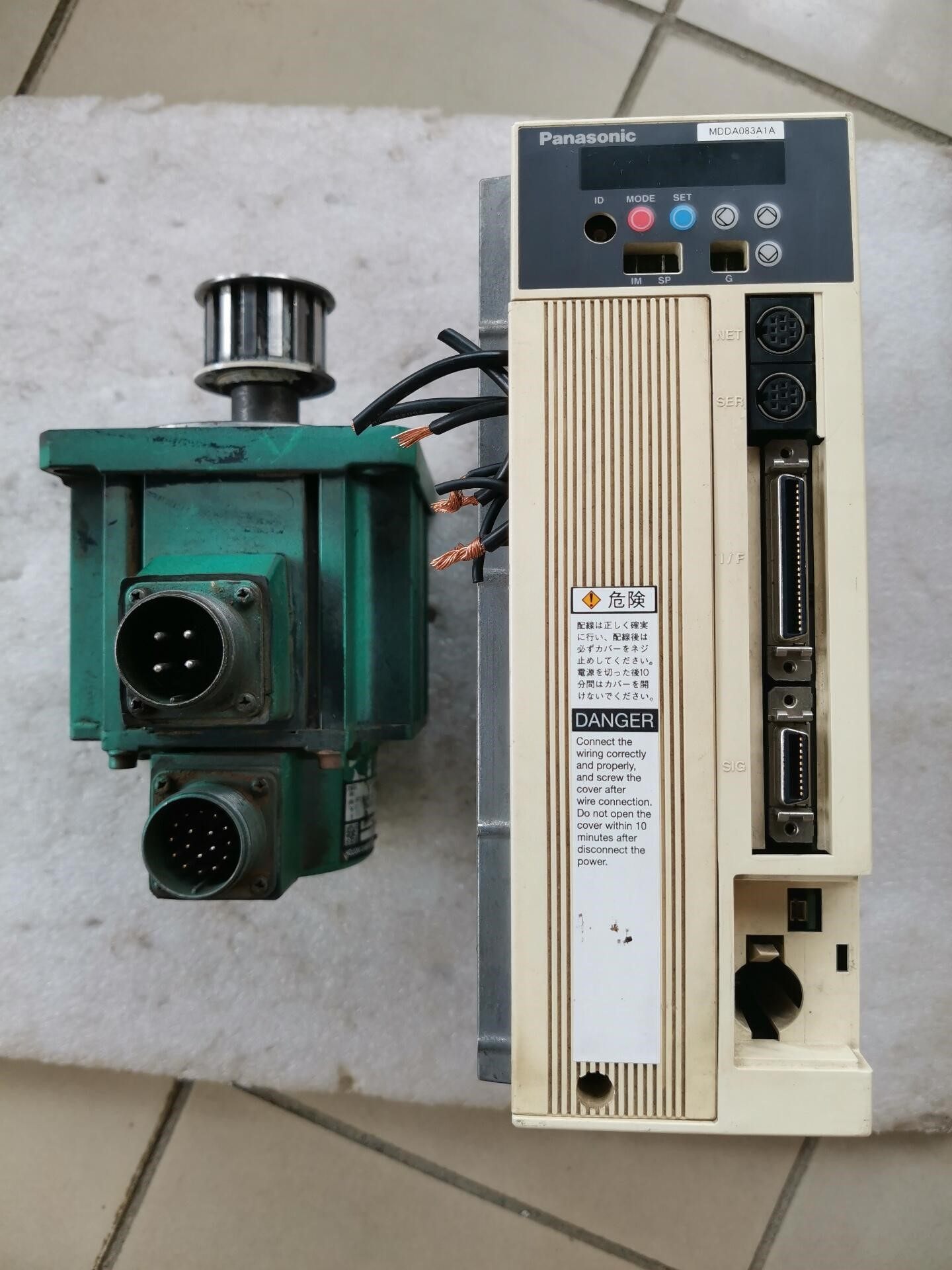 拆机松下伺服驱动器MDDA083A1A，松下伺服马达MDMA