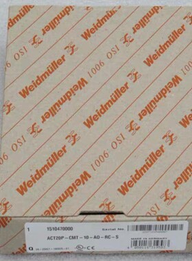 全新Weidmuller信号变送器 ACT20P-CMT-1