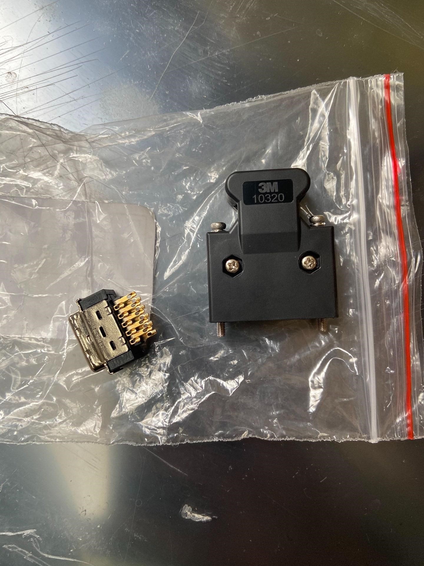 伺服编码器插头3M10320，全新未使用，现货多个，10个起