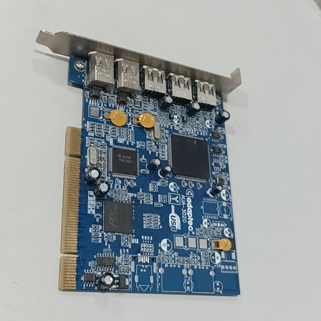 电脑采集卡做工牛X的 adaptec AUA-3020 us