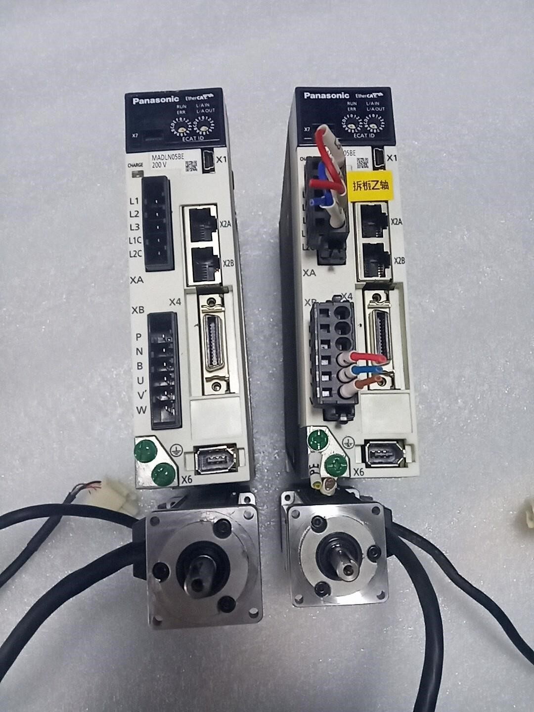 松下A6以太网总线伺服100W套装，驱动MADLN05BE，