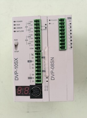 拆机台达DVP10SX11R，模块DVP08S