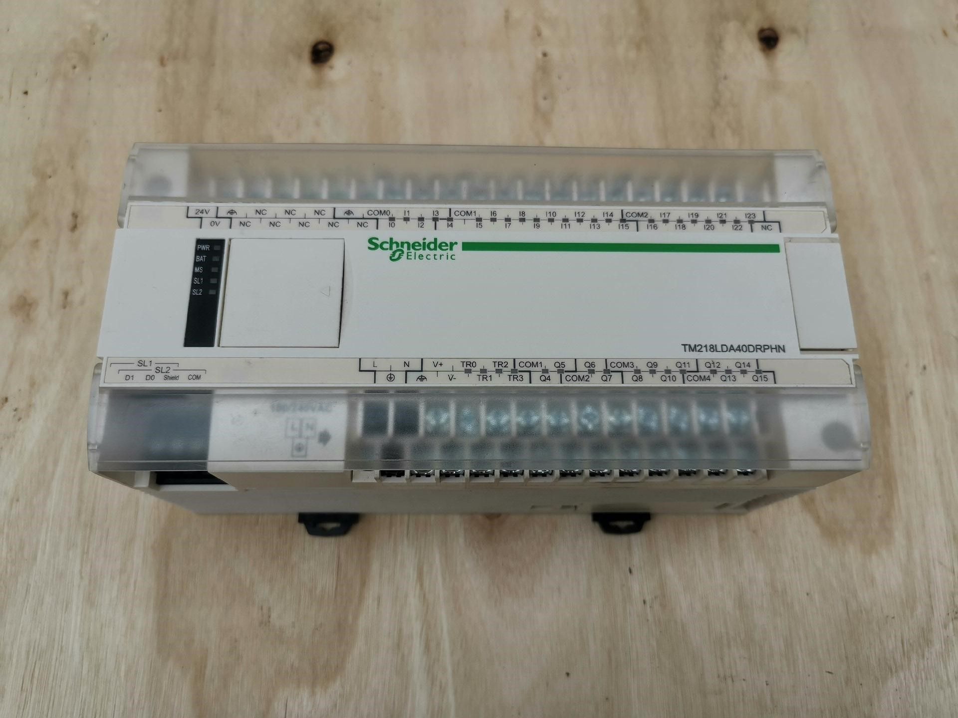 施耐德TM218LDA40DRPHN成色新PLC逻辑模块，功