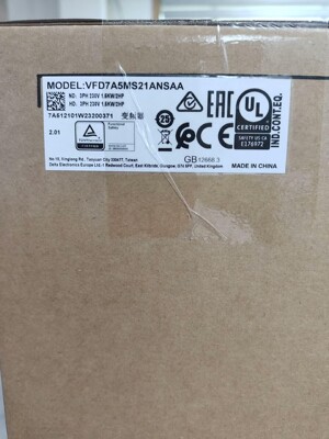 VFD7A5MS21ANSAA 台达变频器，全新原装正品，现
