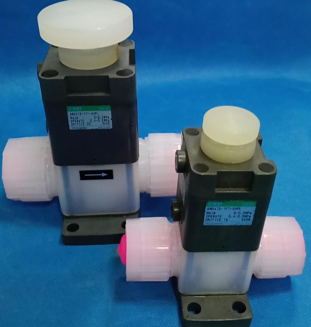 PFA手动调节阀 隔膜阀 CKD手自一体高温阀 型号AMD4