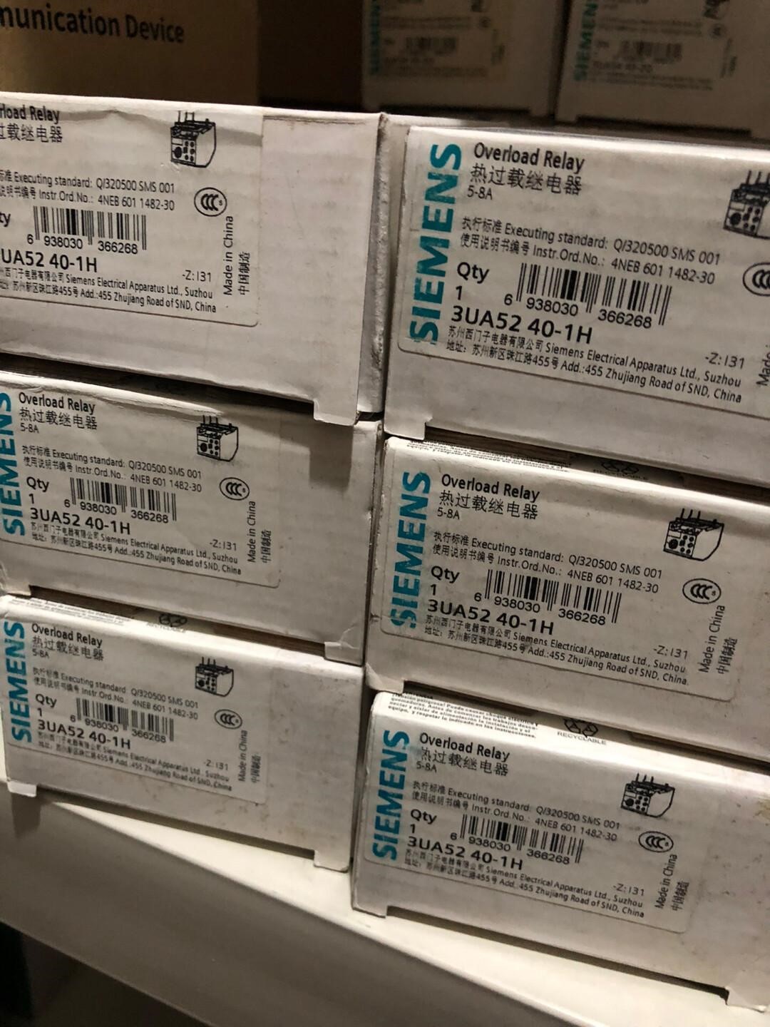 西门子继电器3UA52 40-1H 数量6