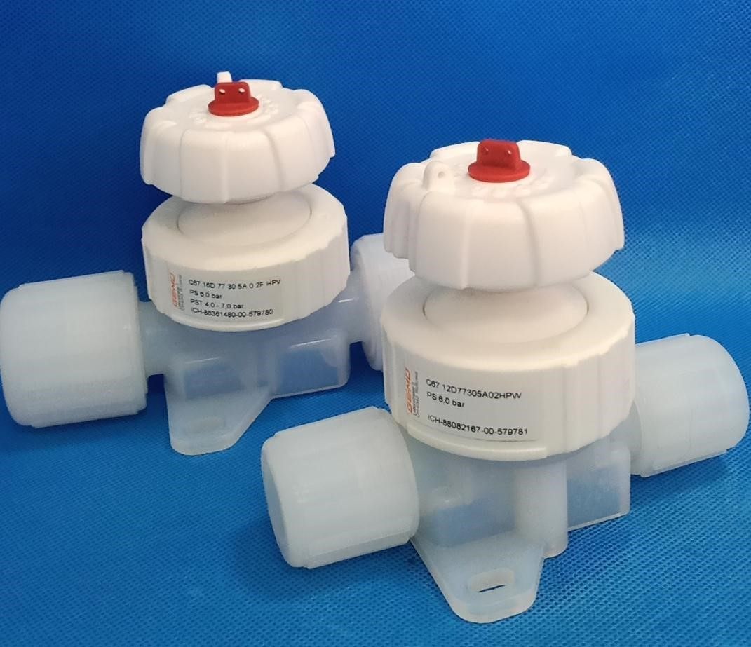 PFA手动隔膜阀 GEMU盖米手动隔膜阀