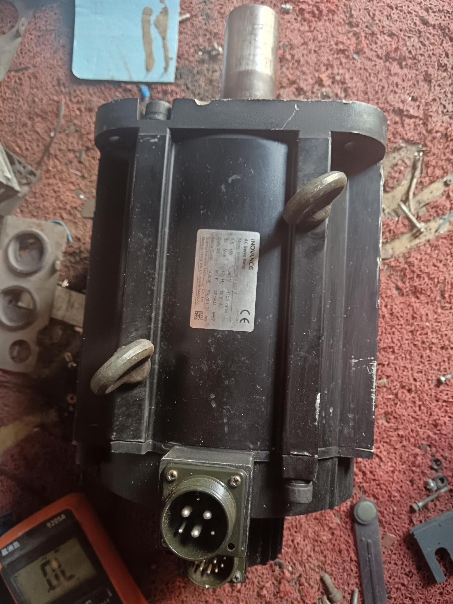 二手汇川5.5伺服电机一台，ISMH3-55C15CD-U2