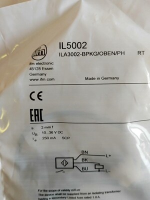 易福门易福门易福门易福门接近开关IL5002