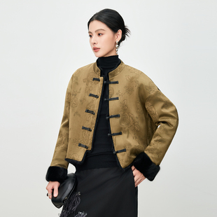 两面穿新中式国风水貂毛皮草外套女2025冬季新款貂皮大衣拼貂年轻