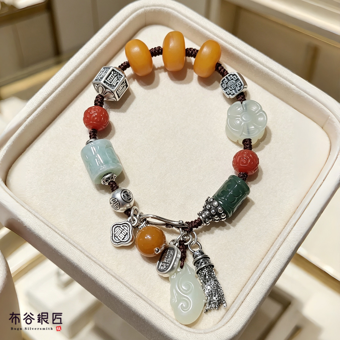 手工编织新中式国风复古轻奢手链