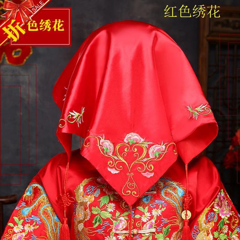薄款喜庆中式蒙头新娘古典秀禾服红色盖头纱龙凤亮片款红盖头简约|ruв категории фестиваль товаров/подарок, Другие фестивали товаров - от Buy2taobao.com для оказания профессиональной услуги покупки агента Taobao