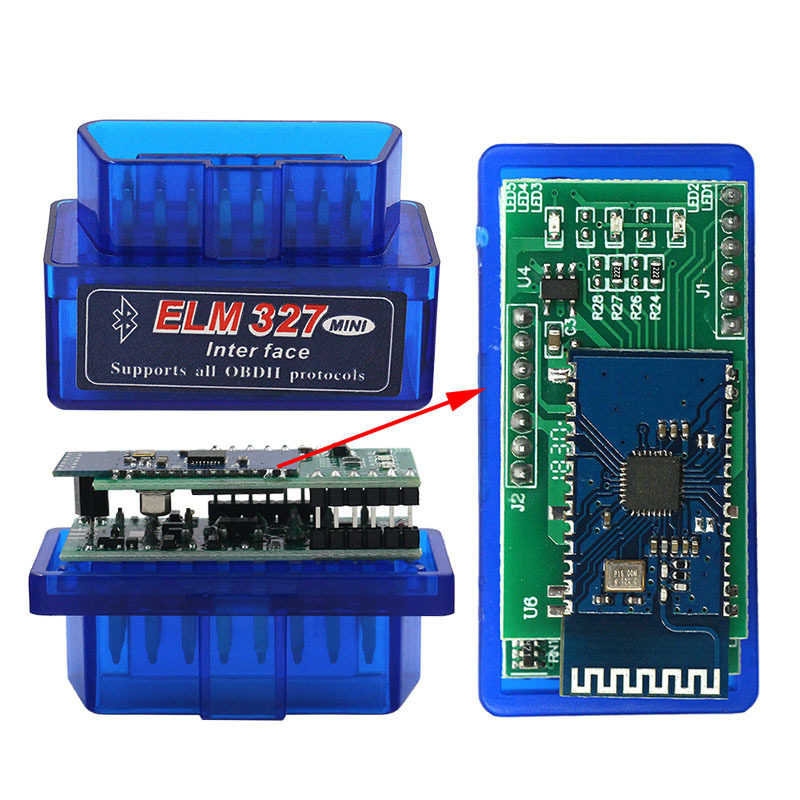 블루투스 ELM327 OBD2 버전 1.5 PIC18F25K80 칩 자동차 엔진 결함 진단 기기