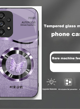 16plus苹果14SamsungS25三星S24fe蝴蝶A55手机壳S22ultra女s23u加54可爱21+M53case52适用34玻璃73时来运转15