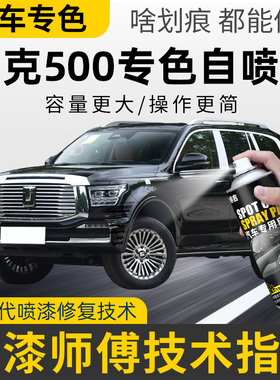 坦克500自喷漆补漆笔昆仑金色珍珠白hi4t汽车漆修复神器银色白色