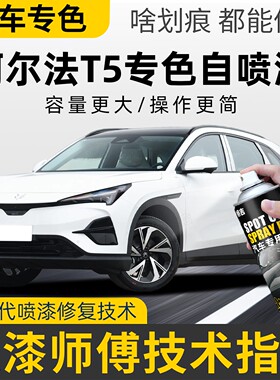 极狐阿尔法T5补漆笔极夜黑海岩灰色自喷漆专用原厂补车漆修复翻新