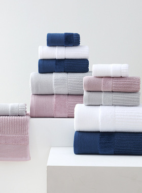 毛巾浴巾纯棉家用男女通用洗澡洗脸全棉柔软吸水不掉毛 多色可选