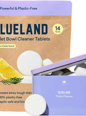 BLUELAND Toilet Bowl Cleaner Tablets, Starter 蓝地马桶清洁片