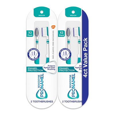 Sensodyne Pronamel Medium Toothbrush,4 Count