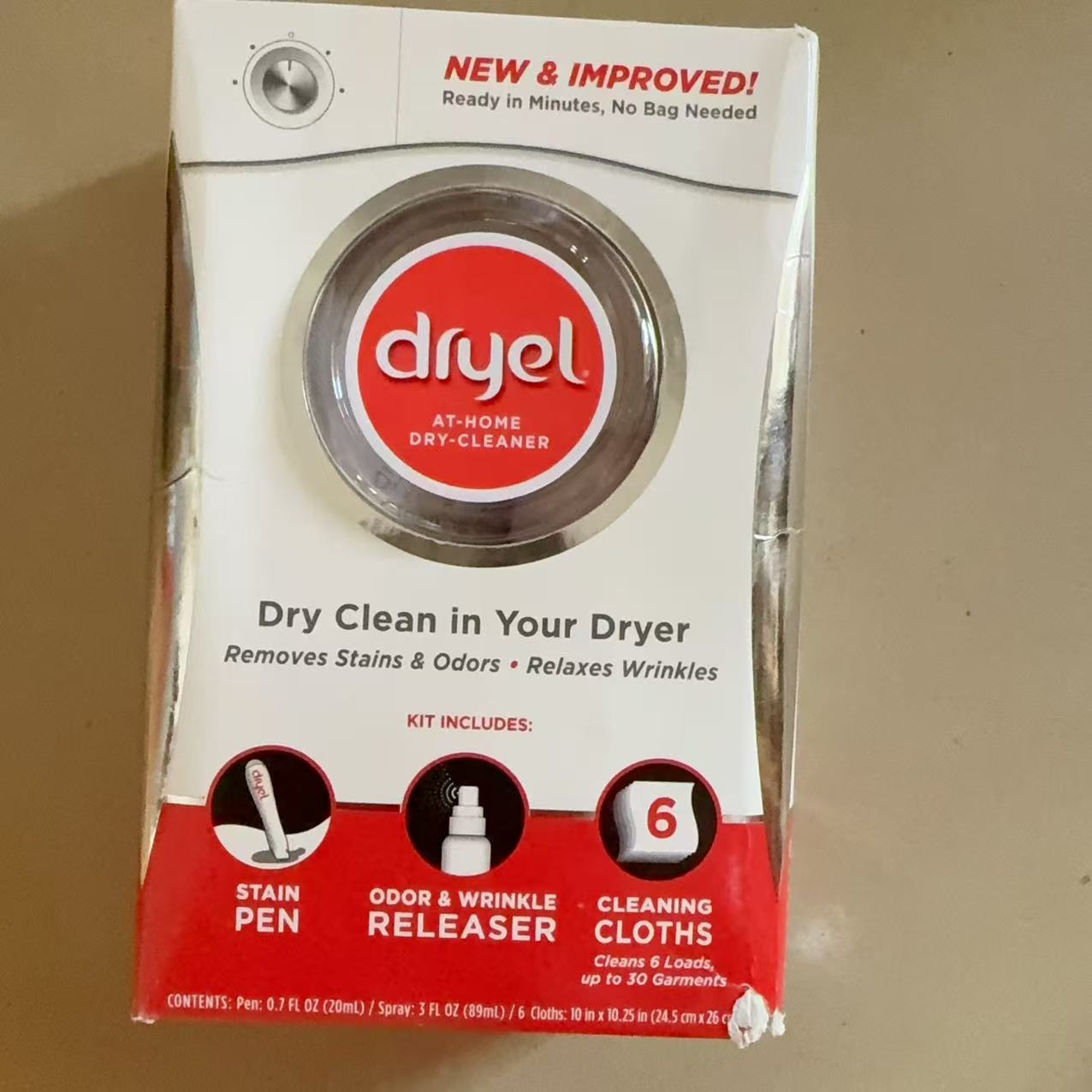 现货清出 Dryel At-Home Dry Cleaning Starter Kit